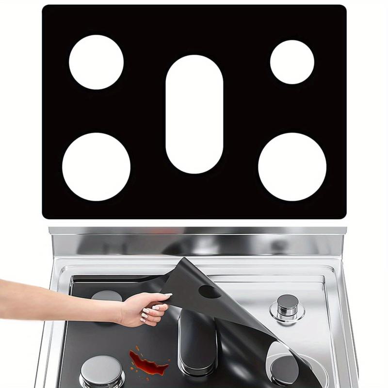 Non Stick Gas Stove Top Protectors 62 X 41 Reusable Oven Liners