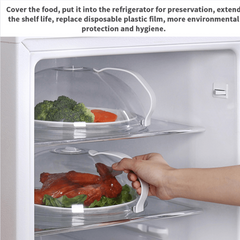 Microwave Oven Food Cover Splash Proof Fresh-keeping Kitchen Supplies