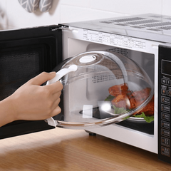 Microwave Oven Food Cover Splash Proof Fresh-keeping Kitchen Supplies