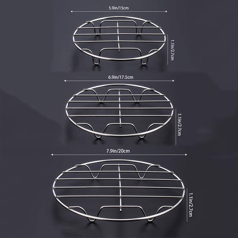 201 Stainless Steel Steaming Rack Steaming Grid Round Mini Small Steamer