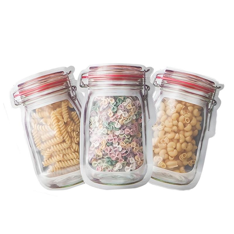 1pc Mason Jars Self Adhesive Sealing Bag Kitchen Organizer