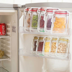 1pc Mason Jars Self Adhesive Sealing Bag Kitchen Organizer