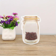 1pc Mason Jars Self Adhesive Sealing Bag Kitchen Organizer