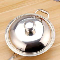 Large Round Stainless Steel Pot Lid Handle with Screws Kitchen Accessory