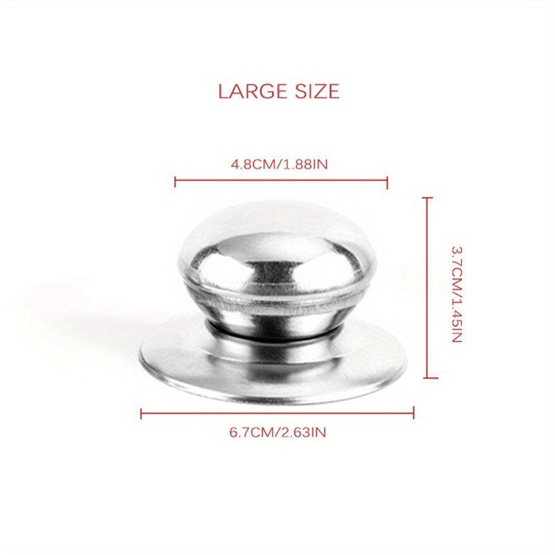 Large Round Stainless Steel Pot Lid Handle with Screws Kitchen Accessory