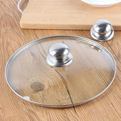 Large Round Stainless Steel Pot Lid Handle with Screws Kitchen Accessory