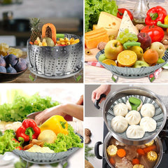 Stainless Steel Vegetable Steamer Basket for Cooking in Pot, Instant Pot Insert