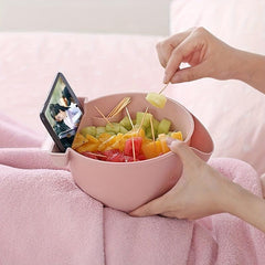 Multifunctional Double Layer Drain Basket Food Strainer Colander Bowl