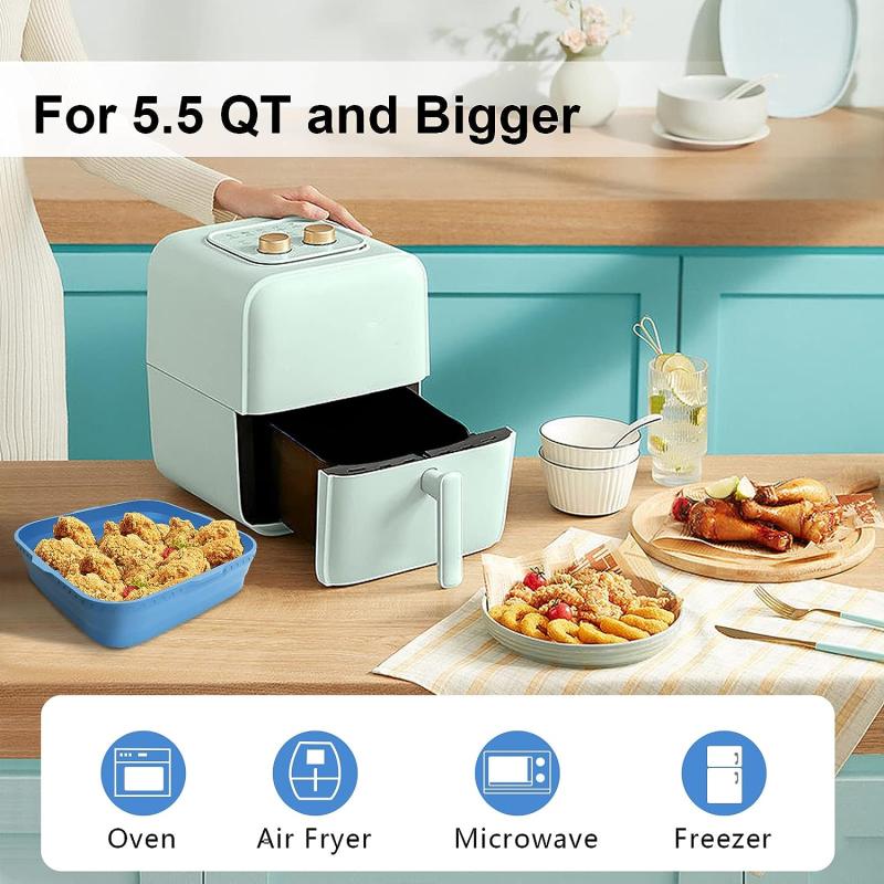 1pc Silicone Air Fryer Pot Liner 20 57 cm for 6 QT or Bigger