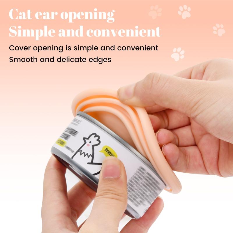 Pet Can Lid Silicone Lid For Pet Food Storage 3 In 1 Silicone Canning Lid
