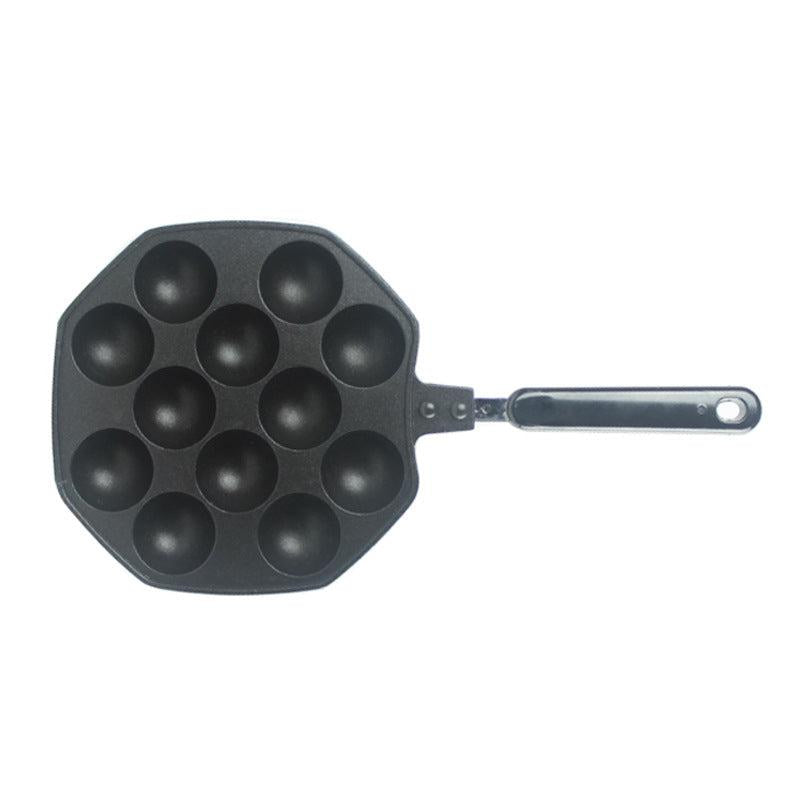 12 Holes Takoyaki Pan Non Stick Cooking Plate for Cake Po