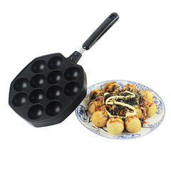 12 Holes Takoyaki Pan Non Stick Cooking Plate for Cake Po