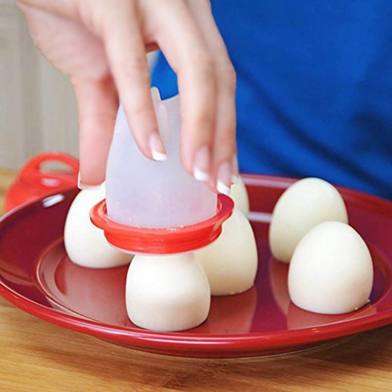 6pcs Non Stick Silicone Egg Cups Hard Boiled Egg Makers