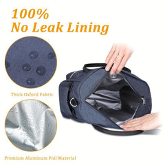 Insulated Lunch Bag Durable Cooler Bag Leak Proof Bent
