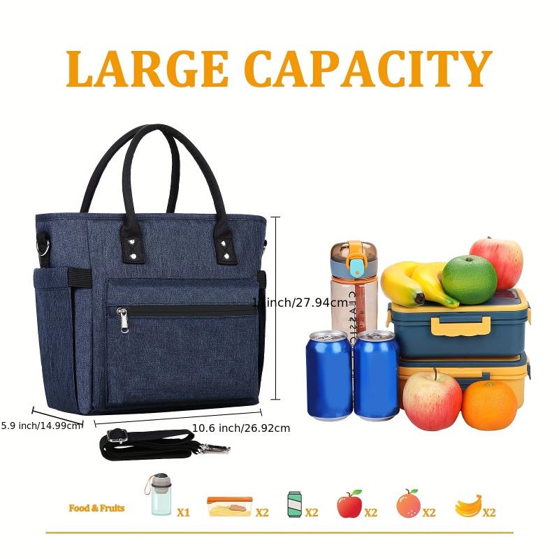 Insulated Lunch Bag Durable Cooler Bag Leak Proof Bent