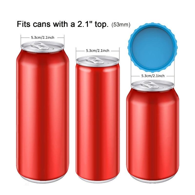 6pcs Reusable Silicone Can Lids Leak proof Sealing Caps For Beverage Cans
