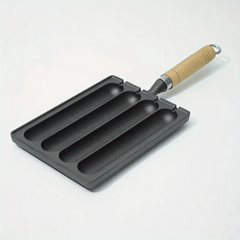 Cast Iron Sausage Pot for Roasting Lamb Skewers and Gluten-Free Sausages