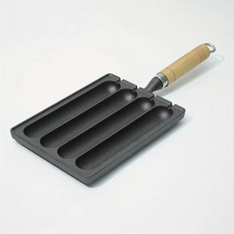 Cast Iron Sausage Pot for Roasting Lamb Skewers and Gluten-Free Sausages