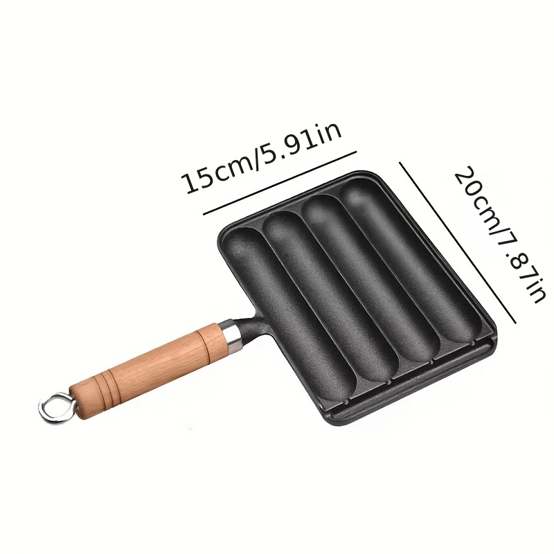 Cast Iron Sausage Pot for Roasting Lamb Skewers and Gluten-Free Sausages