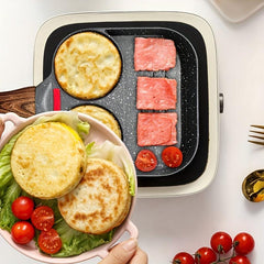 4-Hole Egg Frying Pan Burger Machine Breakfast Mold Cookware