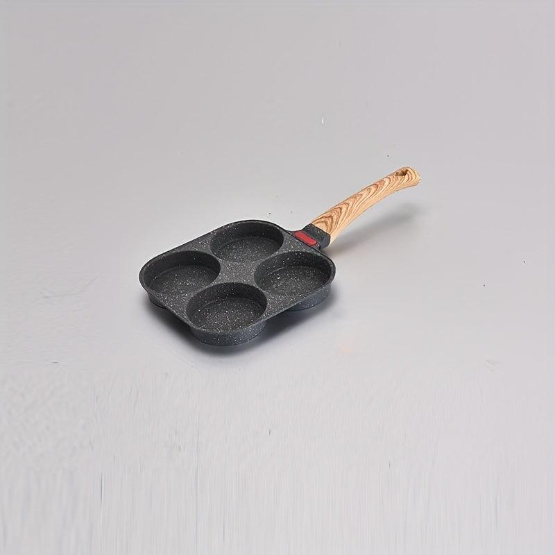 4-Hole Egg Frying Pan Burger Machine Breakfast Mold Cookware