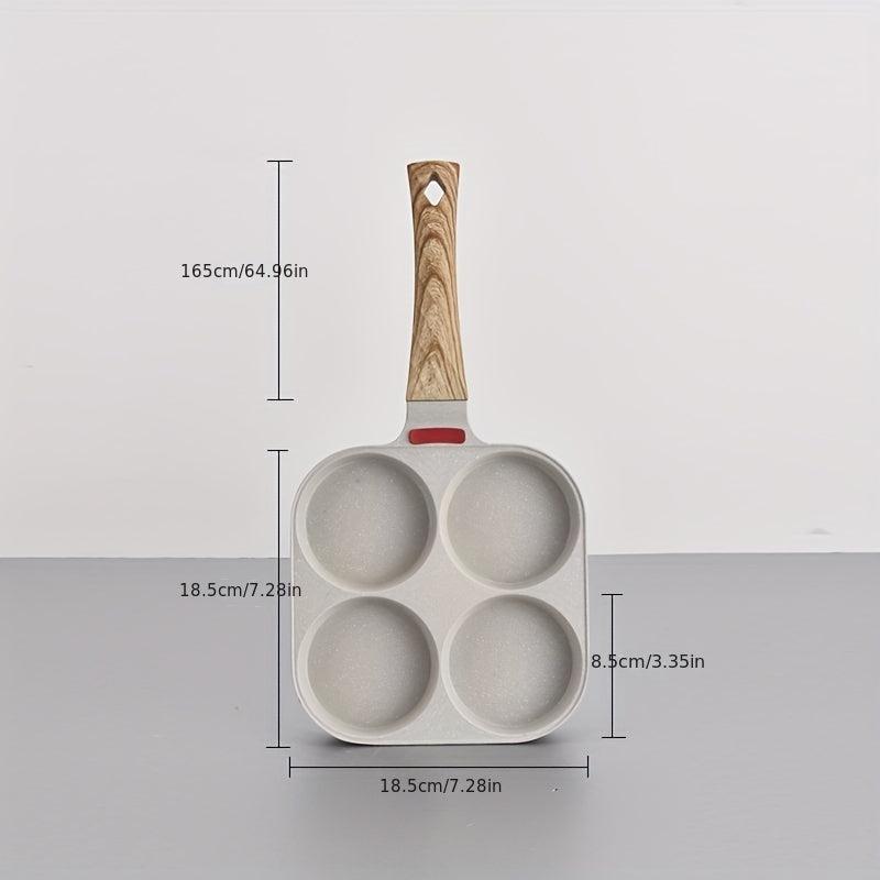 4-Hole Egg Frying Pan Burger Machine Breakfast Mold Cookware