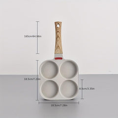4-Hole Egg Frying Pan Burger Machine Breakfast Mold Cookware