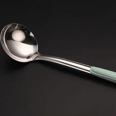 Stainless Steel Kitchen Utensil Set with Stir Frying Shovel and Soup Spoon