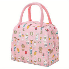 Flamingo Lunch Box Bag Waterproof Thermal Bento Bag