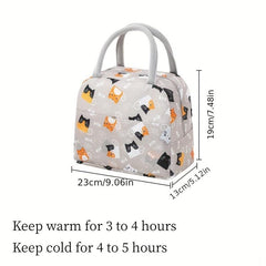Flamingo Lunch Box Bag Waterproof Thermal Bento Bag