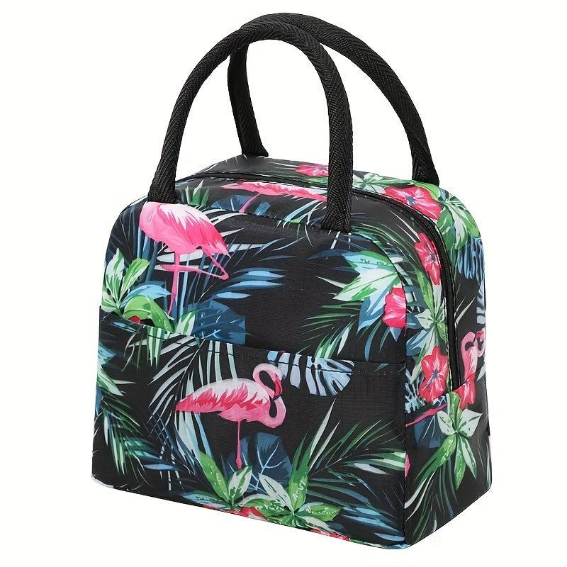 Flamingo Lunch Box Bag Waterproof Thermal Bento Bag