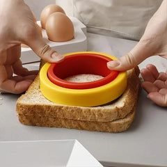 2pcs Stainless Steel Sandwich Cookie Cutters and Sealer Set