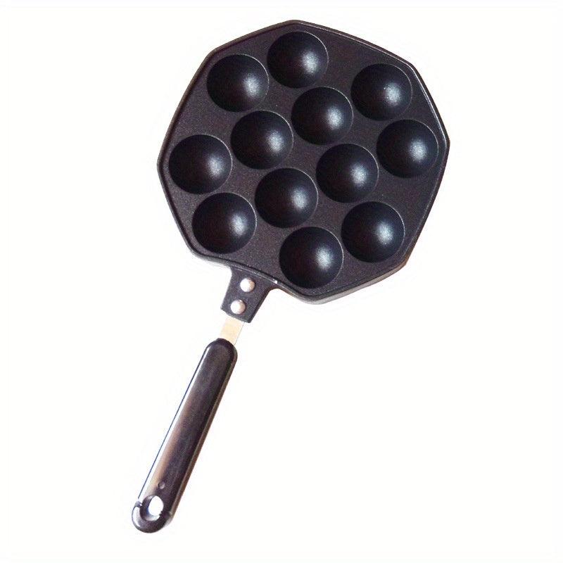 Takoyaki Pan 12 Holes Octopus Ball Maker Non Stick Cooking Plate Ebelskiver