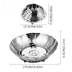 Stainless Steel Tweezers Telescopic Steamer Household Steamer