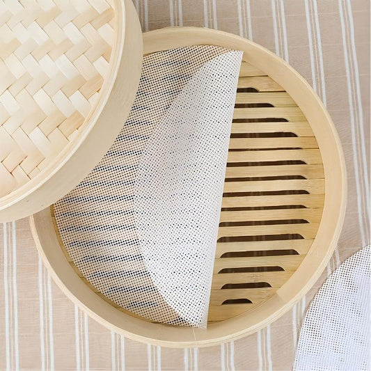 3pcs Silicone Steamer Mat Set Non-stick Steaming Cloth Round Ca