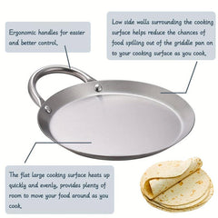 Stainless Steel Crepe Pans 21 08cm 28 Comal Griddle Induction Cooker Cookware
