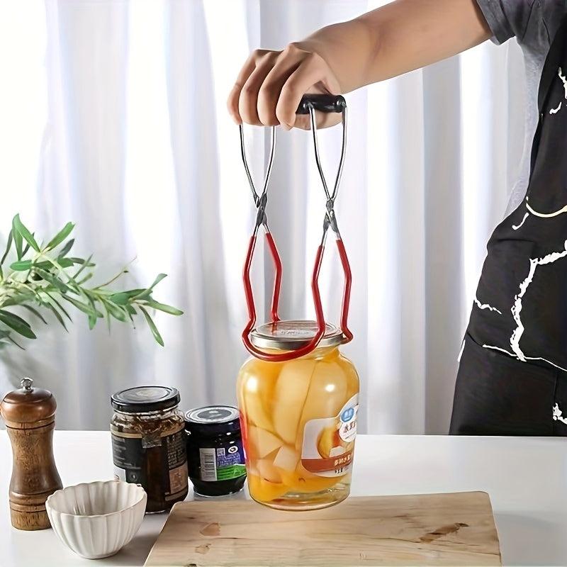 Stainless Steel Canning Tongs Non-Slip Wide Mouth Clips