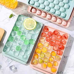 Silicone Ice Cube Tray 33 Grids Round Diamond Kitchen Accessory