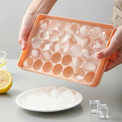Silicone Ice Cube Tray 33 Grids Round Diamond Kitchen Accessory