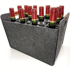 12pcs Wine Tote Bag Felt Insulated Padded Reusable Travel Camping Picnic Gift