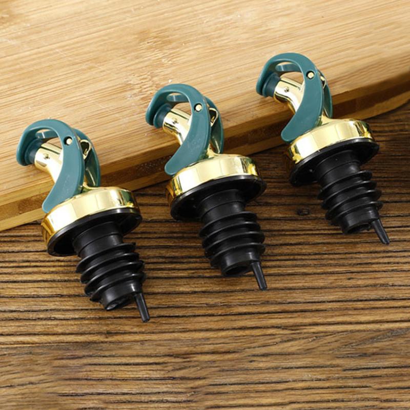 3pcs Plastic Spout Wine Stopper Auto Opening Closing Gravity Can Spout