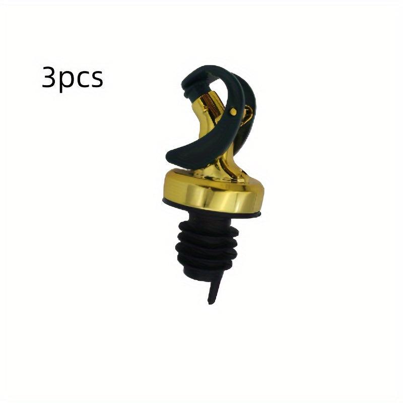 3pcs Plastic Spout Wine Stopper Auto Opening Closing Gravity Can Spout