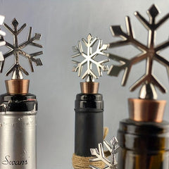 Christmas Snowflake Metal Wine Stopper 6pcs