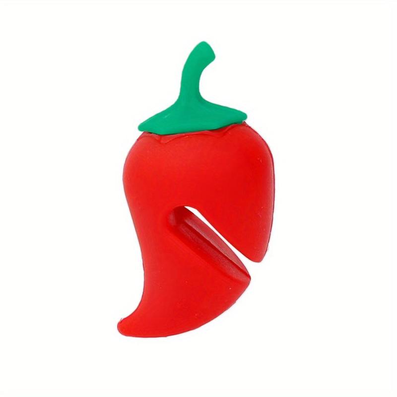 2PCS Chili Carrot Shape Pot Lid Lifter Spill-proof Kitchen Tool