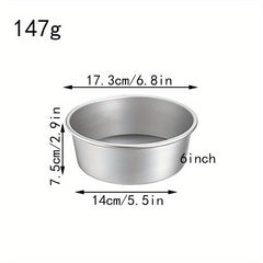 3pcs Round Bottom Cake Mold Non-stick Removable Base Baking Pans