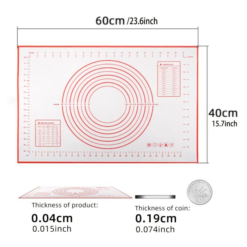 Silicone Kneading Board Pastry Mat Non Stick Baking Mat Fondant Mat