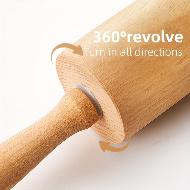 Beech Roller Rolling Pin 360 - Efficient Rolling Noodles - Safer and Effortless