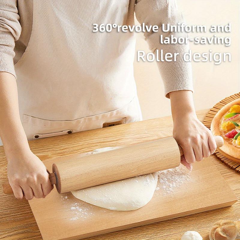 Beech Roller Rolling Pin 360 - Efficient Rolling Noodles - Safer and Effortless