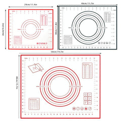 Non Stick Silicone Pastry Mat with Measurements - Ideal for Baking