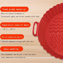 High Temp Silicone Baking Pan for Air Fryer Oven Non Stick Easy Clean